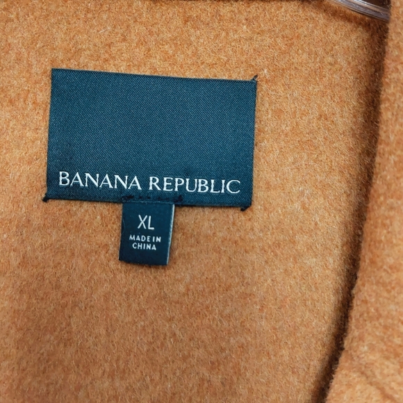 ▪︎SOLD▪︎Banana Republic Womens Wool Blend Chestnut Double Face Top Coat Sz XL - Picture 6 of 10